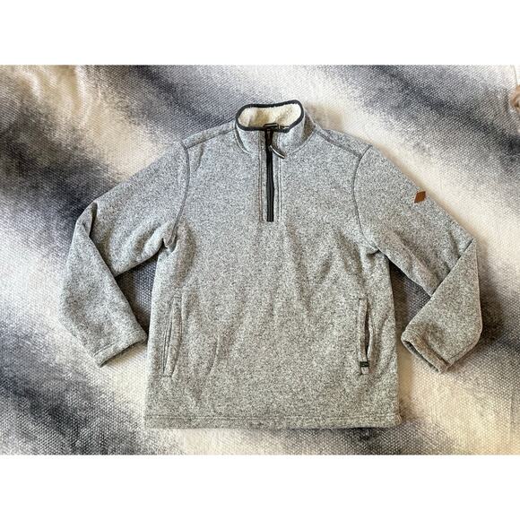 Orvis Other - Orvis Men's Fleece Lined Quarter Zip Pullover Heather Gray Size Large Outdoors